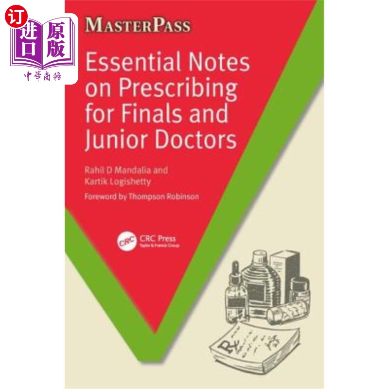 海外直订医药图书Essential Notes on Prescribing for Finals and Junior Doctors 关于期末和初级医生处方的基本说明