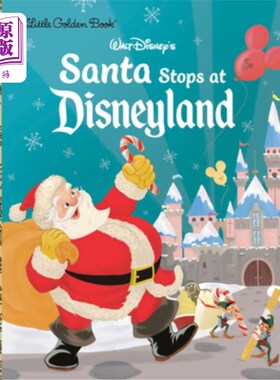 海外直订Santa Stops at Disneyland (Disney Classic) 圣诞老人停在迪士尼乐园(迪士尼经典)