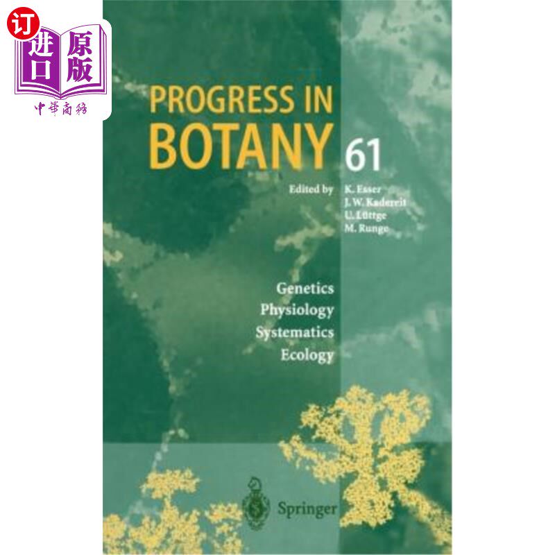 海外直订医药图书Progress in Botany: Genetics Physiology Systematics Ecology 植物学进展：遗传学生理学系统生态学