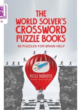 海外直订The World Solver's Crossword Puzzle Books 86 Puzzles for Brain Help