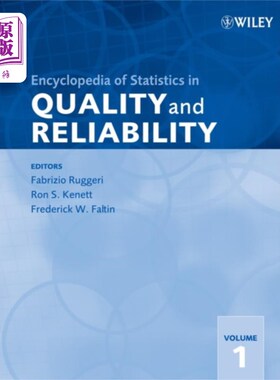 海外直订Encyclopedia of Statistics in Quality and Reliab... 质量和可靠性统计百科全书