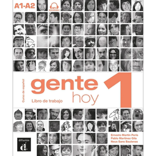 现货 西班牙成人教材 GENTE HOY 1 学生练习册+音频 A1-A2 西班牙文原版 CUADERNO DE EJERCICIOS+CD Difusion 西语【中商原版】
