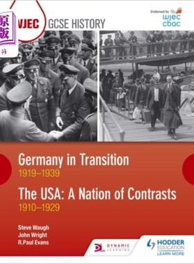 海外直订WJEC GCSE History: Germany in Transition, 1919-1... WJEC GCSE历史:转型中的德国，1919-1939和美国:一个对比的
