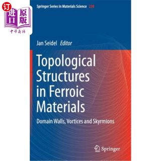 海外直订Topological Structures in Ferroic Materials: Domain Walls, Vortices and Skyrmion 铁质材料的拓扑结构:畴壁、