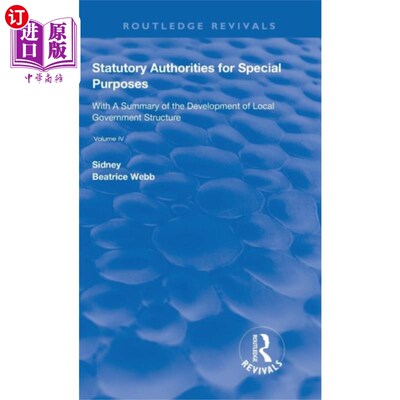 海外直订Statutory Authorities for Special Purposes 特殊用途的法定机关