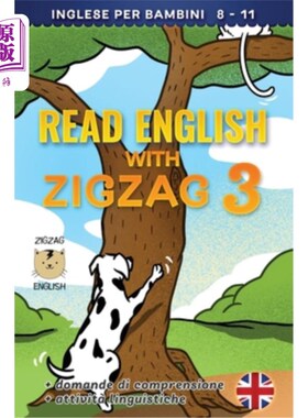 海外直订Read English with Zigzag 3: Inglese per bambini 用z字形读英语：Inglese per bambini