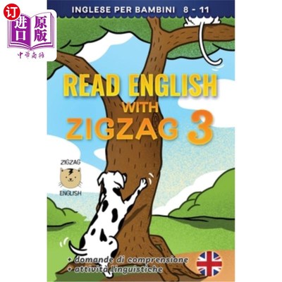海外直订Read English with Zigzag 3: Inglese per bambini 用z字形读英语：Inglese per bambini