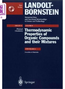 海外直订Densities of Alcohols 醇的密度