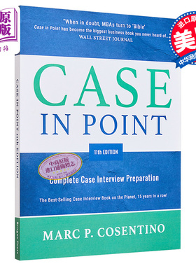 现货 发现工作力 Case in Point 11  Complete Case Interview Preparation Marc Patrick Cosentino 英文原版【中商原版】
