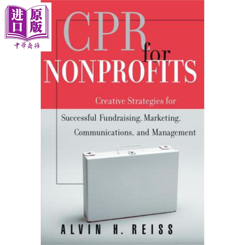 现货 非营利组织用CPR Cpr For Nonprofits Alvin Reiss 英文原版 中商原版 Wiley【中商原版】