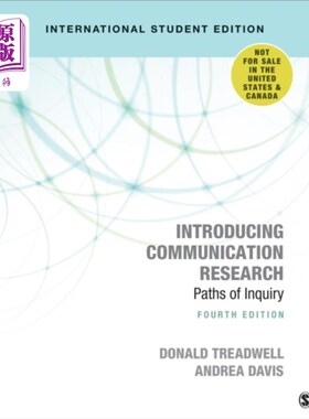 海外直订Introducing Communication Research - Internation... 传播学研究介绍-国际学生版