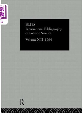 海外直订Intl Biblio Pol Sc 1964 Vol 13 国际图书馆，1964年第13卷
