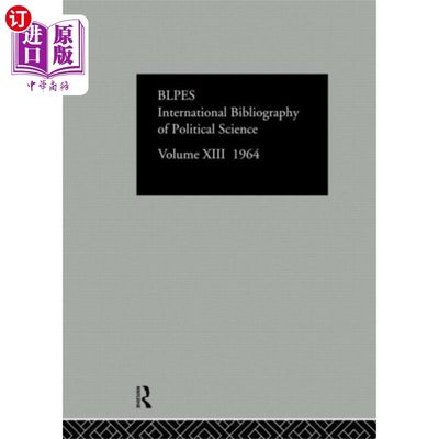 海外直订Intl Biblio Pol Sc 1964 Vol 13 国际图书馆，1964年第13卷