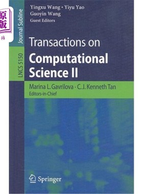 海外直订Transactions on Computational Science II: Journal Subline 计算科学学报2:期刊分册