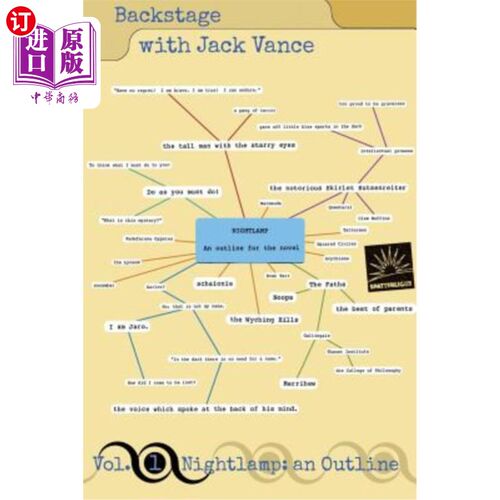 海外直订Backstage with Jack Vance, Volume 1: Nightlamp, an Outline 杰克·万斯的后台，第1卷：夜灯，概述
