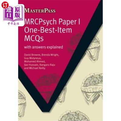 海外直订医药图书Mrcpsych Paper I One-Best-Item McQs: With Answers Explained Mrcpsych论文I一个最好的项目McQs:与答案