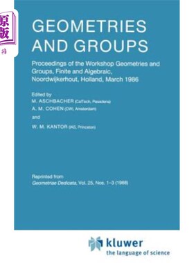 海外直订Geometries and Groups: Proceedings of the Workshop Geometries and Groups, Finite 几何与群：几何与群研讨会论