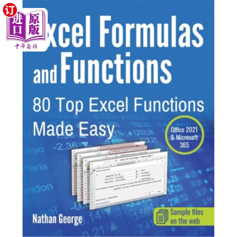 海外直订Excel Formulas and Functions: 80 Top Excel Functions Made Easy Excel公式和函数:80个顶级Excel函数变得简单