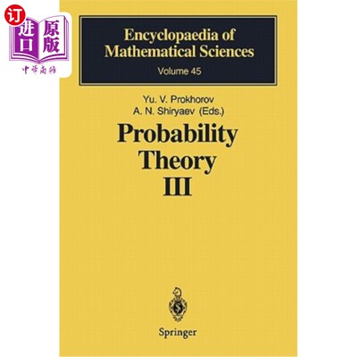 海外直订Probability Theory III: Stochastic Calculus 概率论三：随机演算