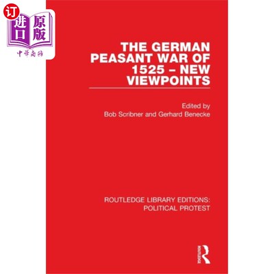 海外直订German Peasant War of 1525 – New Viewpoints 1525年德国农民战争——新观点
