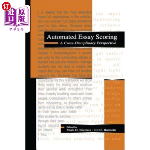 海外直订Automated Essay Scoring: A Cross-Disciplinary Perspective 自动论文评分：跨学科视角