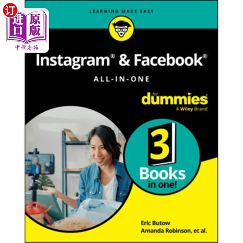 海外直订Instagram & Facebook All-In-One for Dummies 傻瓜Instagram和Facebook一体机