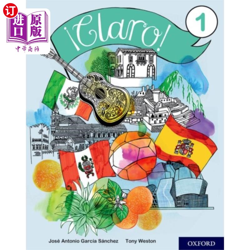 海外直订色味俱淡的!学生的书1 外语 语言学习!Claro! 1 Student Book