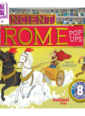 立体书 古罗马 Ancient Rome Pop-Ups 英文原版 儿童立体绘本故事书 进口童书 精装 八个精彩的3D场景 历史读物【中商原版】