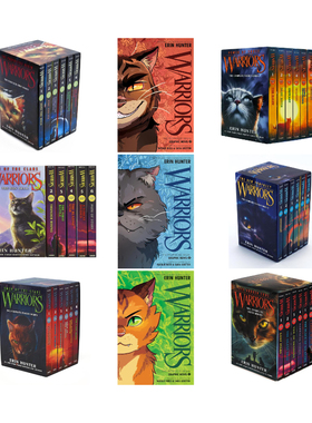 Warriors 猫武士系列 猫武士漫画版 一二三四五部曲 英文原版 全彩漫画故事 儿童文学玄幻章节小说 青少年读物【中商原版】