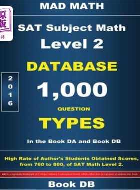 海外直订SAT Math Level 2 Database Book DB SAT数学2级数据库图书数据库