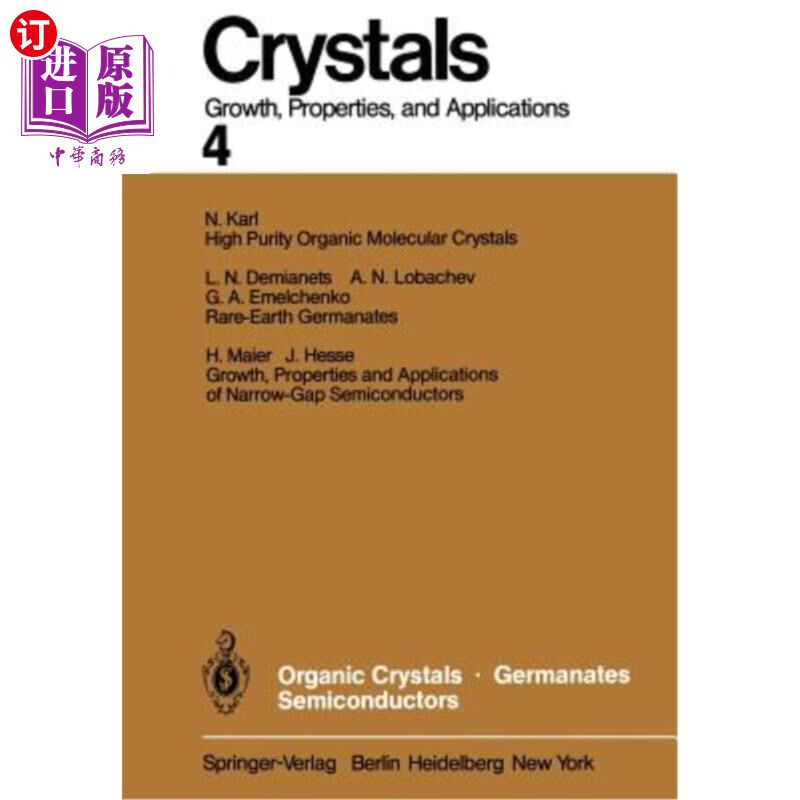 海外直订Organic Crystals Germanates Semiconductors 有机晶体锗酸盐半导体