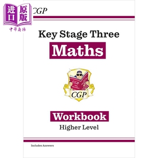 英国原版CGP教辅 KS3 数学练习册（附答案） 高阶 KS3 Maths Workbook (with Answers) Higher 中学教辅 英文原版【中商原版?