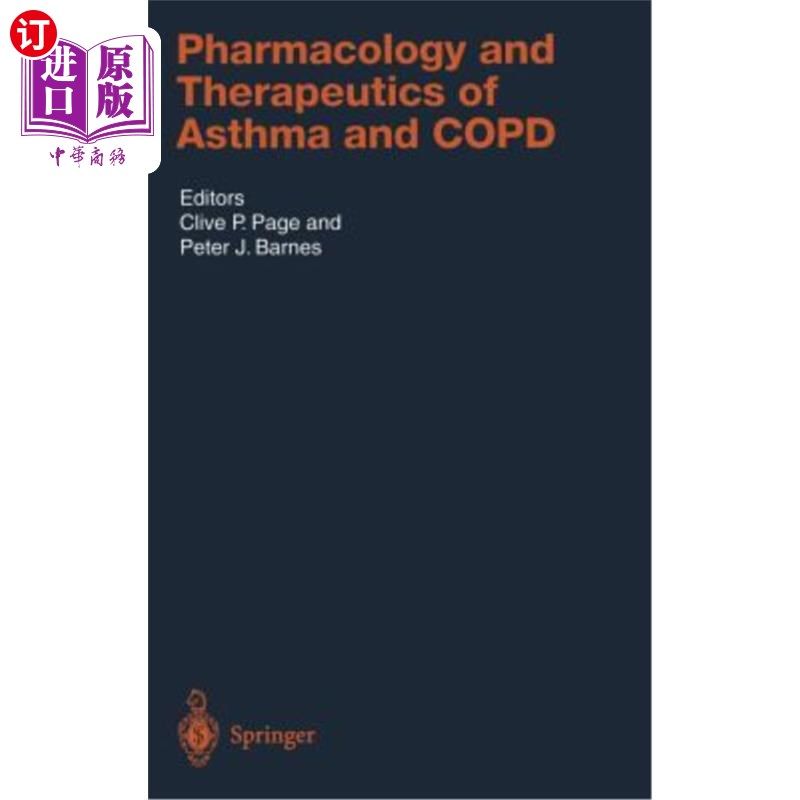 海外直订医药图书Pharmacology and Therapeutics of Asthma and Copd 哮喘和Copd的药理学和治疗学