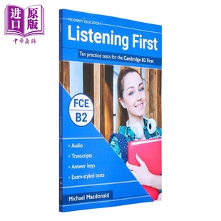 Cambridge First for Listening 中商原版 practice 剑桥FCE考试B2等级10套模拟测试练习 Ten tests 听力提升 the