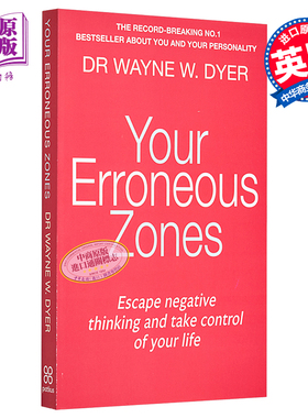 预售 你的误区 如何摆脱负面思维掌控你的生活 英文原版 Your Erroneous Zones Wayne W Dyer 自我提升 情绪管理【中商原版】