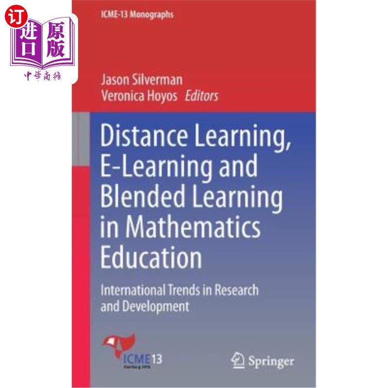 海外直订Distance Learning, E-Learning and Blended Learning in Mathematics Education: Int 数学教育中的远程学习、电子学习