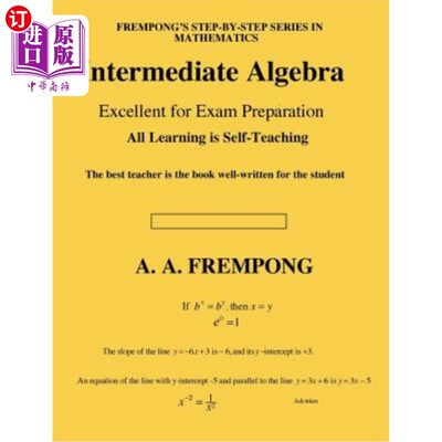 海外直订Intermediate Algebra 中级代数