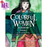 海外直订Colorful Women in History Volume 2: A Coloring Book 《历史上的多彩女人》第2卷：彩色书