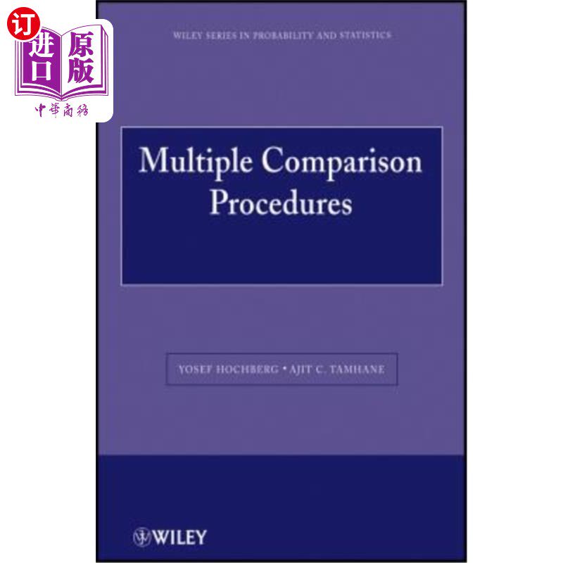 海外直订Multiple Comparison Procedures 多重比较程序