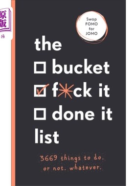 海外直订Bucket, F*ck it, Done it List Bucket, fuck it, Done it List