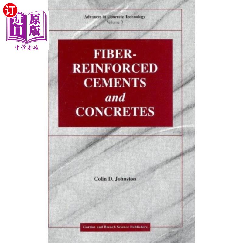 海外直订Fiber-Reinforced Cements and Concretes 纤维增强水泥和混凝土