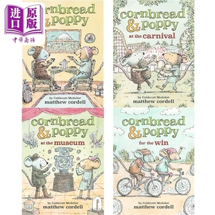 Cornbread 中商原版 Carnival Cordell 面包鼠与波波鼠4册 Museum Popp 儿童绘本故事图画书 Matthew 英文原版 the