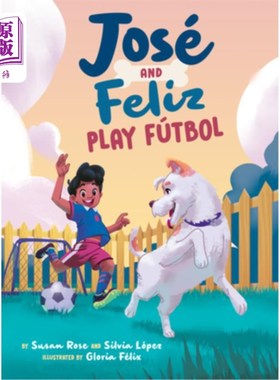 海外直订José and Feliz Play Fútbol jose和Feliz踢足球