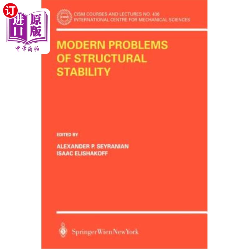 海外直订Modern Problems of Structural Stability 结构稳定性的现代问题