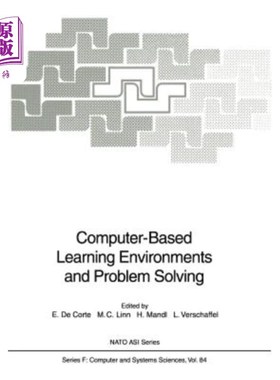 海外直订Computer-Based Learning Environments and Problem Solving 计算机学习环境与问题解决