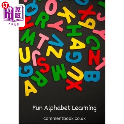 海外直订Fun Alphabet Learning: Letter tracing and colouring 有趣的字母学习:字母描摹和着色