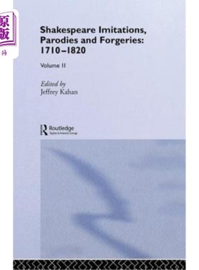 海外直订Shakespeare Imitations Vol 2 莎士比亚的模仿、模仿和伪造品