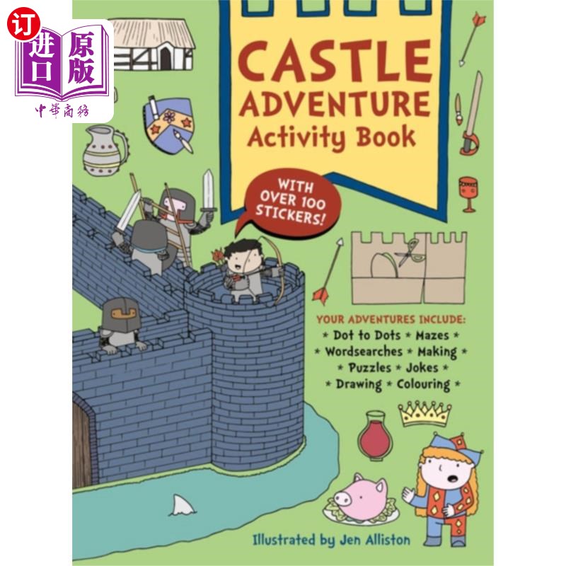 海外直订Castle Adventure Activity Book 城堡冒险活动手册