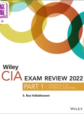 预售 Wiley CIA 2022 回顾 内部审计精要 英文原版 CIA 2022 Part 1 Exam Review Internal Auditing 会计 经济【中商原版】