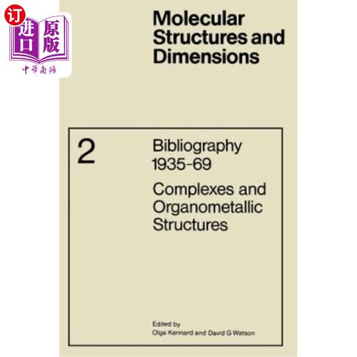 海外直订Complexes and Organometallic Structures 配合物与金属有机结构